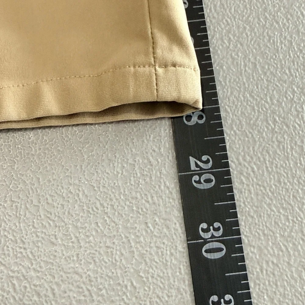 Lululemon Commission Pant Slim Mens sz 31 32x28 Tan Warpstreme Chino Preppy
